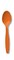 Party Central Reusable Solid Party Spoons - 6.75" - Sunkissed Orange - Club Pack of 600